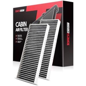 Torchbeam 2-PC Cabin Air Filter CF10553 Fits for Nissan Frontier 2005-2023 2.5L, Pathfinder 2005-2012, Xterra 2005-2015, NV2500 2012-2015 4.0L, NV1500 2012-2015, Suzuki Equator 2009-2012 2.5L