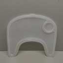 LuQiBabe High Chair Tray Cover Compatible with Stokke Tripp Trapp Chair with Cup Holder - Smooth Surface and Strong Suction - Made with Food-Safe Plastic (BPA BPS BPF Lead Phthalate Free) - Clear