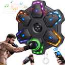 Upgrade Colorful LED Music Punching Machine with Gloves,Bluetooth Boxing Music Trainer, Music Boxing Machine for Adults,Boxing Machine Wall Mounted Music,Sport Appliances Boxing for Home,Office