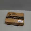 Toddler Airplane Bed & Travel Essentials - Kids Airplane Seat Extender, Portable Plane Bed for Flights (Black)