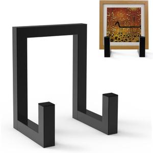 Metal Vinyl Record Holder Display Stand, Large Metal Plate Stands for Display, Display Stand for Artwork, Decorative Photo Frame Stand for Picture Frame, Plate, Dish, Photo Easel, Books