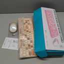 Wireless Keyboard and Mouse Combo, Retro Typewriter Keyboard with Round Keycaps, 2.4GHz USB Cute Wireless Keyboard Mouse for Computer, Desktop, Laptop (Milk Tea Colorful)