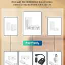 DEWENWILS Remote Control Outlet Wireless Light Switch, 2 Independent Control Sockets Electrical Remote Outlet Switch for Lamps, Fans, Household Appliance, No Wiring,100 Ft Range