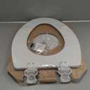 Bemis 1500EC 390 Lift-Off Wood Elongated Toilet Seat, Cotton White (Pack of 1)