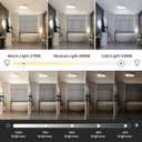 Smart Waterproof LED Flush Mount Ceiling Light Fixture,with Bluetooth Speaker,11 Inch,18 watt,Dimmable Music Lamp,RGB Color Changing Light with Remote Control,for Bathroom,Shower,Bedroom