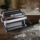 MARCATO Made in Italy Atlas 180 Classic Manual Pasta Machine, Chrome Steel. Makes Lasagne, Fettuccine & Tagliolini.