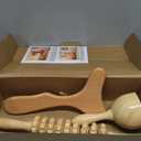 Komogir 3-in-1 Wood Therapy Massage Tools Lymphatic Drainage Massager Wooden Massager for Maderoterapia,Anti-Cellulite, Body Sculpting & Contouring
