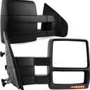 YITAMOTOR Towing Mirrors Compatible with Ford 2004-2006 F150 Series Pickup Power Heated LED Turn Signal Puddle Light Tow Mirrors