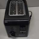 Cuisinart CPT-122BK 2-Slice Compact Plastic Toaster, Slots for Bagels & Bread, 7 Shade Settings, Cancel/Defrost/Reheat Functions, Removable Crumb Tray, Small Kitchen Appliance for Home & Office, Black
