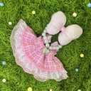 17cm Doll Clothes Set & Outfit Set for 17cm Dolls - Premium Fashion Dresses with Accessories, Luxury Chic Doll Clothing & Style Bundle Woven Pink