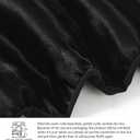 Whale Flotilla 3-Piece Reversible Silky Soft King Size Comforter Bedding Set, Luxurious Satin Comforters Oversized with 2 Satin Pillowcases, Lightweight Duvet for All Seasons, Black