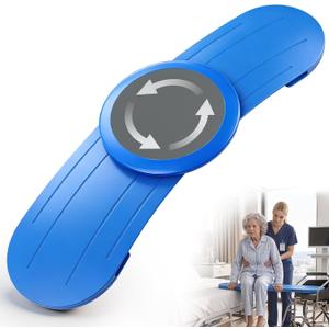 Transfer Board with 360° Rotating Slide Seat, Slide Board for Transferring
Supports 330 lbs, Non-slip ends ensure stable patient/senior transfers between bed/car/wheelchair, Lightweight, Easy-clean