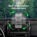 Magnetic Wrangler TJ Phone Mount, Wireless 15W Charger Phone Holder for Wrangler TJ Compatible with TJ 1997-2006, Wrangler TJ Accessory for Car Dashboard