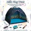 Mnagant Kids Play Tent Imaginative Play Popup Tents Space World Tent for Kids Indoor/Outdoor Fun-Kid Galaxy Dome Tent Playhouse for Boys and Girls,Perfect Kids Gift- 47" x 47" x 43"