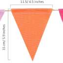 HESTYA 42 Pieces Colorful Pennant Banner Flag Multicolor Bunting String Triangle Banner Pennants for Birthdays Classroom School Carnival Garland Outdoor Events Party Hanging Decorations(Pastel)