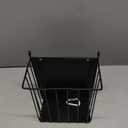Upgrades Rabbit Hay Feeder - Guinea Pig Hay Feeder - Metal Frame Hay Rack with Adjustable Hook - Less Wasted - for Guinea Pigs - Chinchilla Bunny Cage Accessories - Bunny Feeder