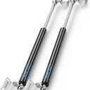 ARANA 20 inch 150 LB Gas Prop Struts Shocks, 20" 150lbs Lift-Support Springs with L-Type Mounting Brackets for Heavy Duty Bed Murphy Bed Floor Hatch Window (Suitable Support Weight: 130-165lbs)