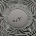 Comfort Zone Stand Fan, 16 inch Pedestal Fan for Bedroom, 3 Speed Floor Fan, 90 Degree Oscillation, Adjustable Height, Adjustable Tilt, Oscillating Air Circulator, Quiet Fan for Home or Office, White
