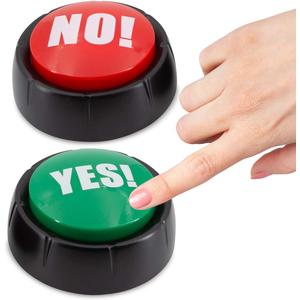 Talking Yes & No Buzzer Buttons - Pack of 2, Large