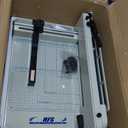 HFS(R) Heavy Duty Guillotine Paper Cutter 400 Sheet Capacity | Solid Steel Construction (A4-12'' Paper Cutter)