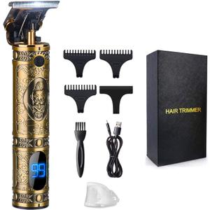 Hair Clippers for Men, Professional Hair & Beard Trimmer for Men, Mustache Trimmer T-Blade Hair Liner Edgers, Gold Knight Close-Cutting Trimmers