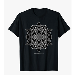 Gildan Softstyle, Sacred Geometry Star  T-Shirt, Size Large