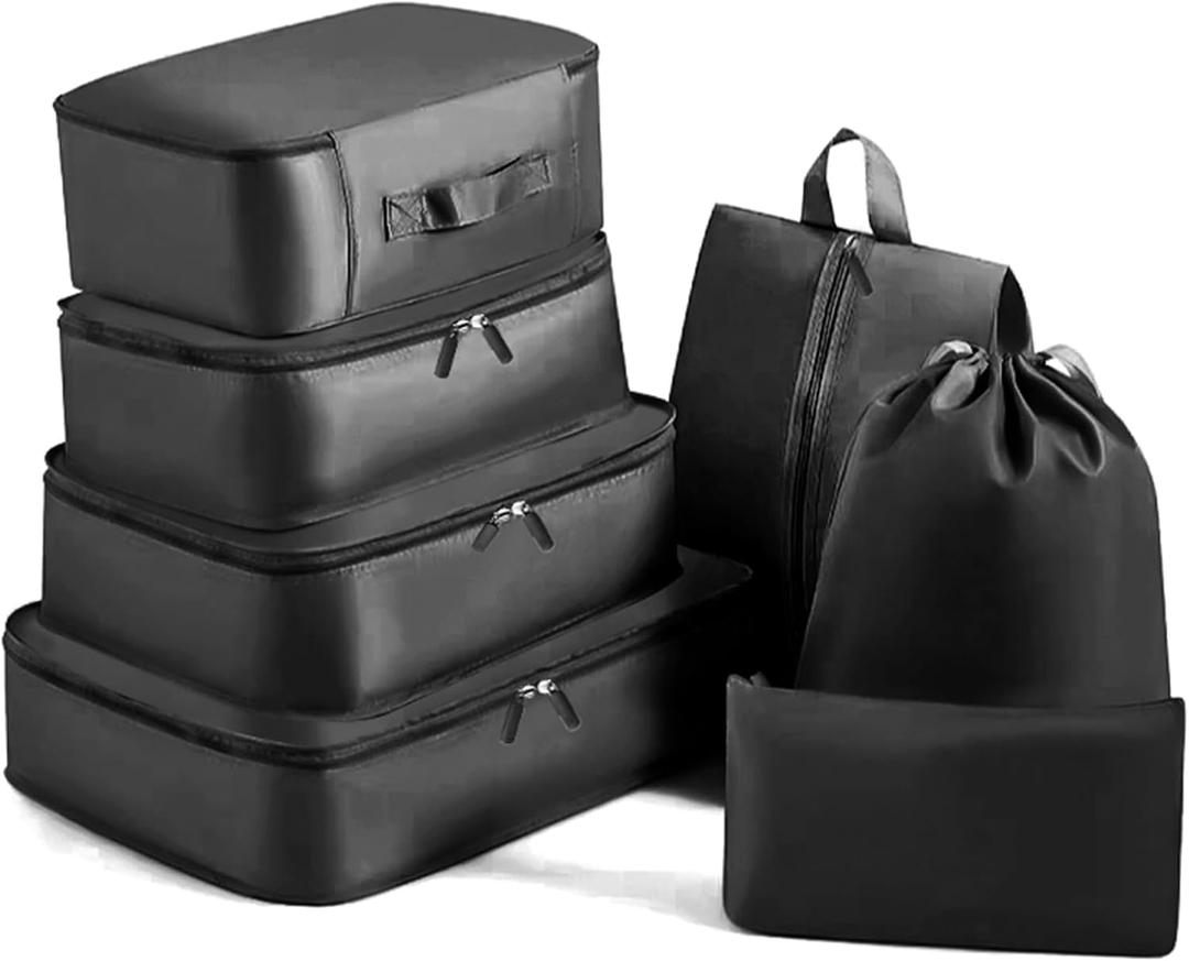 7 Set Packing Cubes Luggage Packing Organizers for Travel Accessories Luggage Carry On Suitcase