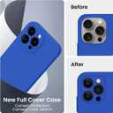 FireNova Designed for iPhone 16 Pro Case, Silicone Upgraded [Camera Protection] Phone Case, Soft Anti-Scratch Microfiber Lining Inside, 2024, Klein Blue