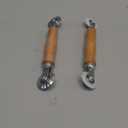 2Pcs Door Window Installation Hand Spline Roller Rolling Tool, Stainless Steel Wheel Window Install Tool with Wooden Handle