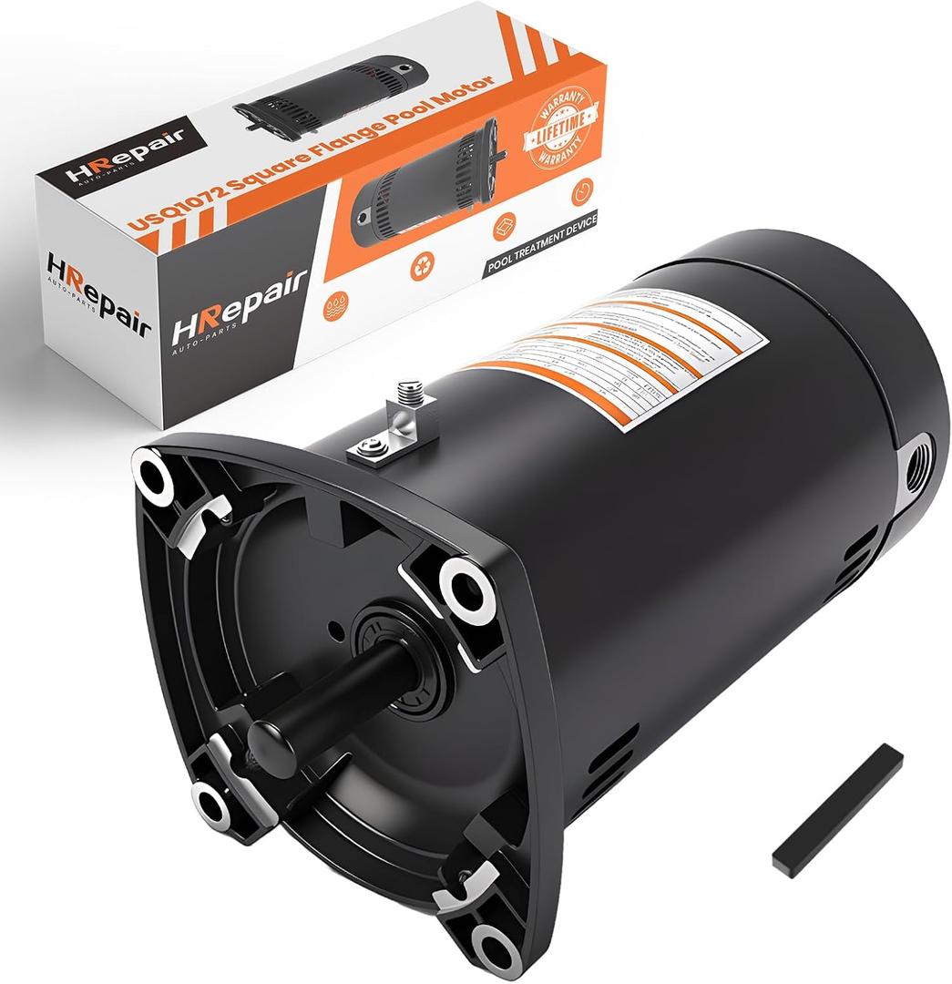 3/4 HP Swimming Pool Pump Motor USQ1072 fits for Pentair Superflo Sta-Rite Whisperflo Pinnacle Anthony AR2 Pumps 230V, 5.6/11.2 Amps - 0.75 HP