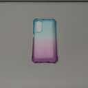 WDHD for Cricket Icon 6 Case (SL219C), AT&T Verge Case (SL219A) with Built-in Screen Protector, 9FT Military Grade Drop Tested Full-Body Protective Shockproof Bumper (Glitter Aqua/ Purple)