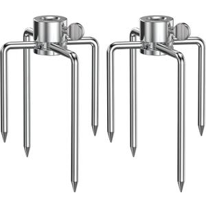 Onlyfire 6004 Grill Rotisserie Meat Forks(1-Pair)- Fits 5/16 Inch Square Spit Rods