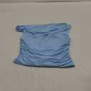 SUUKSESS Women Off Shoulder Tops Sleeveless Shirts Y2K Going Out Crop Tank Top (Small, Baby Blue)