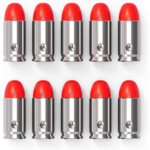 Pro Dummy Rounds Snap Caps-Reusable 9mm&12GA&50&45&380ACP Training Rounds for Safe Dry Fire Practice, Durable with Secure Primer Design, Multiple Color Options