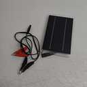 Saillong 12V Solar Car Battery Charger Maintainer, Waterproof Solar Panel Portable Solar Trickle Charger with Cigarette Lighter Plug Alligator Clip for Car Motorcycle Boat Marine RV(2.5W)