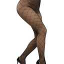 KBVOT Fleece Lined Tights Women Sheer Warm Pantyhose Leggings Fake Translucent Thermal Winter Thick Tights for Dresses M