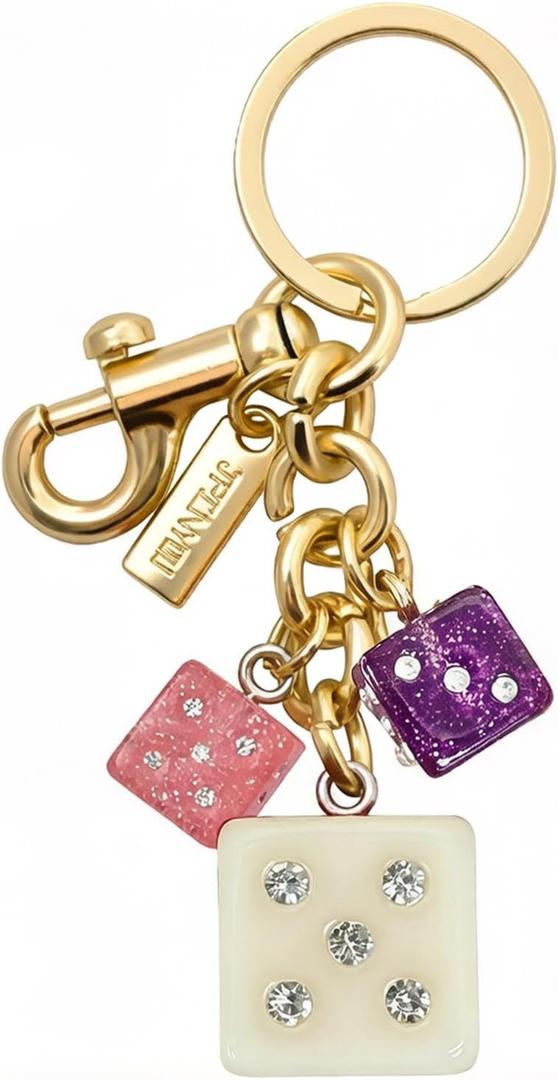 Sbredit Bag Charm,Purse Charms for Handbags,Purse Accessories For Women (Multicolor-dice)