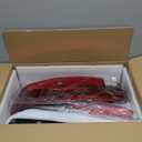 LED Tail Light Assembly + 3rd Third Brake Cargo Lamp Fit for Chevy Avalanche 2007-2012 Rear Taillight, High Mount Stop Light Black Housing Red Lens, 3 Pcs