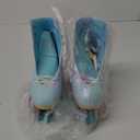 LIKU Quad Roller Skates for Girl and Women with All Wheel Light Up,Indoor/Outdoor Lace-Up Fun Illuminating Roller Skate for Kid