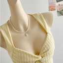Women's Floral Textured Tank Tops Y2K Twist Mesh Sheer Sleeveless Fitted Going Out Tops (Yellow, L)