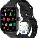 Smart Watch, GPS & Free Maps, 1.96" HD Screen, AI, Bluetooth Call & Text, Health, Fitness & 24/7 Sleep Tracker, 100+ Workout Modes, 5 ATM Water-Resistance, for Men & Women, Android & iOS, 2 Bands