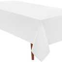 VidaFete 1 Pack Tablecloth 60 * 120inch Rectangle Table Cloth Polyester, Stain Wrinkle Resistant Dining Table Cover for Kitchen Dinning Party Wedding Rectangle Tabletop Buffet Decoration(White)