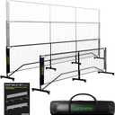 6 in 1 - Multi Sport Net - Pickleball Net, Badminton Net, Tennis Net, Outdoor Volleyball Net for Backyard - Regulation Size 22ft & Half Court 11ft - Patented Portable Pickleball Net & Driveway Nets