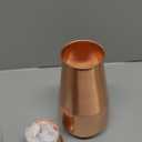 Pure Copper Bedside Water Bottle Carafe 1 Liter (1000ml) | Half Hammered Honeycomb Design | Leak-Proof Copper Bottle for Drinking Water | Ayurvedic Health Benefits | Easy to Clean
