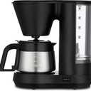 Cuisinart 5-Cup Coffee Maker with Stainless Steel Carafe, Coffee Machine with Removable Water Reservoir, Charcoal Water Filter, 30-Minute Keep Warm, and Brew Pause, DCC-5570NAS, Stainless Steel