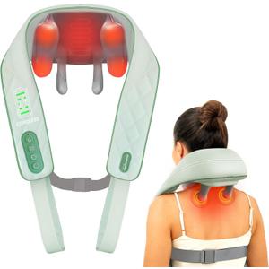 Snailax Cordless Neck Shoulder Massager with Heat, 4D Deep Tissue Kneading, Shiatsu Back Massager Pillow for Neck, Shoulder, Christmas Gifts for Men, Women
