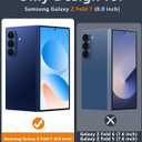 FNTCASE for Samsung Galaxy Z Fold7 Case: [Fit for Magsafe] [Screen Protector] Magnetic Translucent Matte, Military Grade Drop Protection, Shockproof Protective for Fold 7 Phone Cover (Blue 8.0 inch)