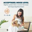 KUUBIA Pet Hair Dryer for Small-Sized Dogs and Cats | 2-in-1 Dog Hair Dryer with Self Cleaning Slicker Brush | Dog Blow Dryer | 300 Watts, Overheat Protection, Portable, Adjustable Temperature
