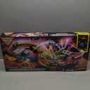 Monster Jam, Supercharge Speedway Playset, Megalodon and El Toro Loco Die-Cast Monster Trucks, Light Up World Finals Track Kids Toys for Boys Ages 3 and Up