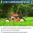 GICOOL 21 Inch Mulching Blade for MTD Troy-Bilt Cub Cadet Craftsman Lawn Mowers, Fits TB110 TB230 TB240 TB210, Replaces 942-0741A 742-0741A 742-04100 942-0741 CMXGZAM100067, 2 Pack